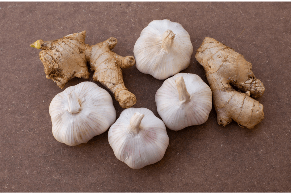 Garlic and ginger