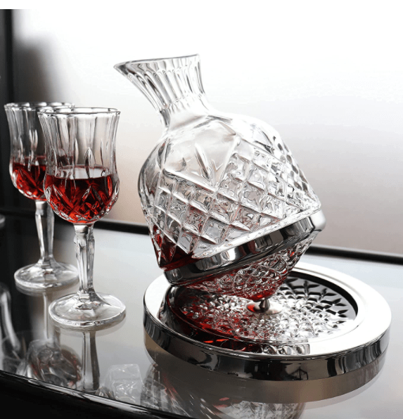 Luxurious 360°Rotating Wine/Liquor Decanter